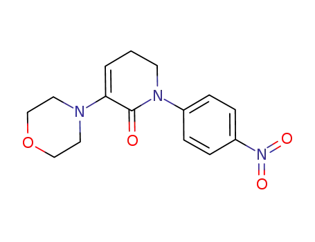 Molecular Structure of 503615-03-0 (3-Morpholino-1-(4-nitrophenyl)-5,6-dihydropyridin-2(1H)-one)