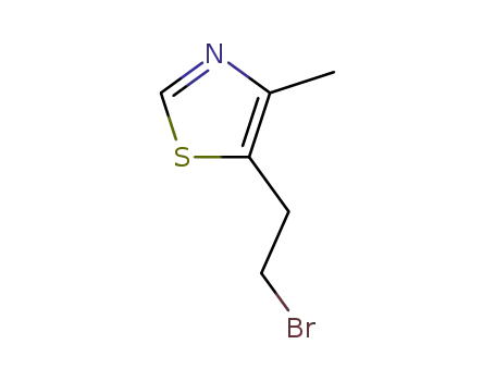 Molecular Structure of 671-24-9 (5-(2-bromoethyl)-4-methylthiazole)
