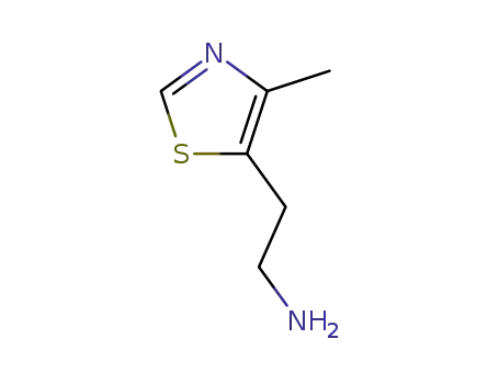 Molecular Structure of 58981-35-4 (2-(4-METHYL-THIAZOL-5-YL)-ETHYLAMINE)