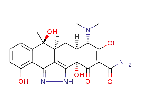 (6S)-(2bα,6a,6aα,7aα)1-6-dimethylamino-1,2b,3,6,6a,7,7a,8-octahydro-2b,5,8,12-tetrahydroxy-8-methyl-3-oxo-1,2-diaza-cyclopenta[fg]naphthacene-4-carboxylic acid amide