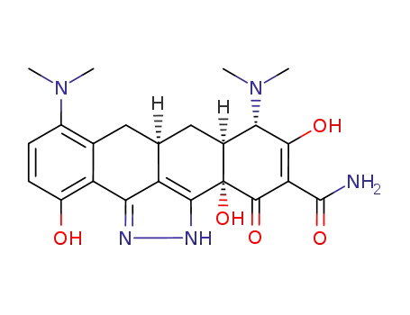 [6S-(2bα,6a,6aα,7aα)]-6,9-bis(dimethylamino)-1,2b,3,6,6a,7,7a,8-octahydro-2b,5,12-trihydroxy-3-oxo-1,2-diaza-cyclopenta[fg]naphthacene-4-carboxylic acid amide