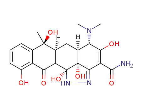 [5S-(5α,5aα,6aα,12bα,12cα)]-5-dimethylamino-1,5,5a,6,6a,7,12,12a,12b,12c-decahydro-4,7,11,12b,12c-pentahydroxy-7-methyl-12-oxo-1,2-diaza-cyclopenta[de]-naphthacene-3-carboxylic acid amide