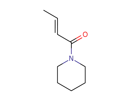 Molecular Structure of 50838-22-7 ((E)-1-(1-piperidyl)but-2-en-1-one)