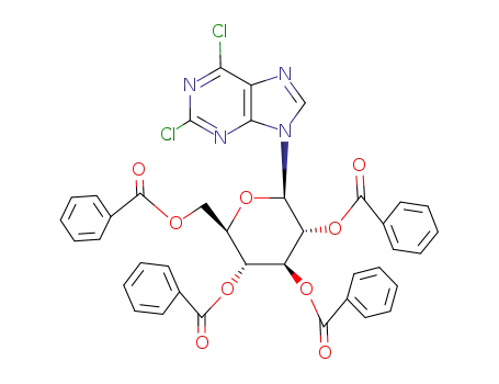 2’,3’,4’,6’-tetra-O-benzoyl-β-D-glucopyranosyl-2,6-dichloropurine