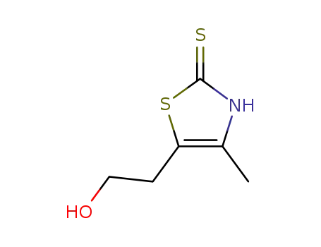 Molecular Structure of 1124-01-2 (2-MERCAPTO-4-METHYL-5-HYDROXYETHYLTHIAZOLE)