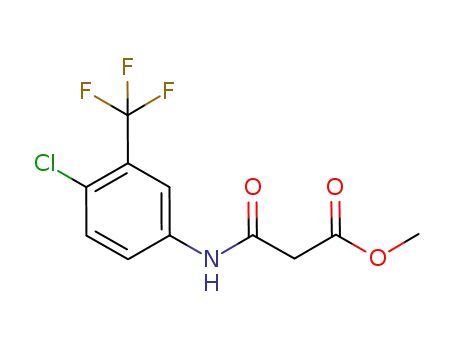 methyl 3-((4-chloro-3-(trifluoromethyl)phenyl)amino)-3-oxopropanoate