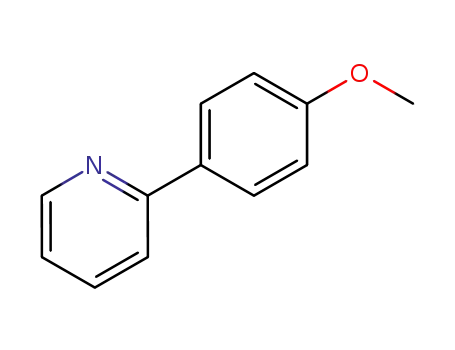 Molecular Structure of 5957-90-4 (2-(4-METHOXYPHENYL)PYRIDINE)
