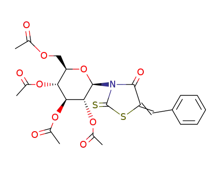 N-(2,3,4,6-tetra-O-acetyl-β-D-glucopyranosyl)-5-(3,4-dimethoxybenzylidene)rhodanine