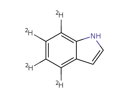 Molecular Structure of 73509-22-5 (1H-Indole-4,5,6,7-d4)