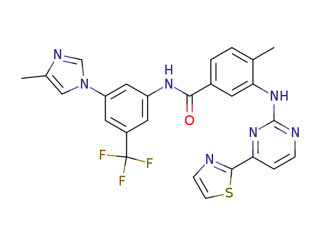 4-methyl-N-[3-(4-methylimidazole-1-yl)-5-trifluoromethyl-phenyl]-3-(4-thiazole-2-yl-pyrimidine-2-yl-amino)benzamide