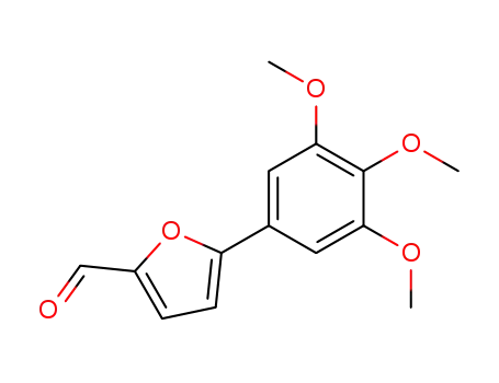 Molecular Structure of 62427-26-3 (2-Furancarboxaldehyde, 5-(3,4,5-trimethoxyphenyl)-)