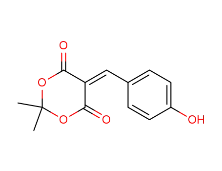 Molecular Structure of 17474-27-0 (Malonic acid, (p-hydroxybenzylidene)-, cyclic isopropylidene ester)