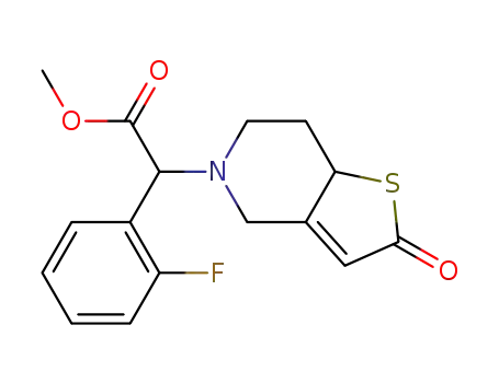 5-(α-methoxycarbonyl-2-fluorobenzyl)-2-oxo-2,4,5,6,7,7a-hexahydrothieno[3,2-c ]pyridine