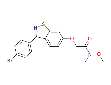 2-[3-(4-Bromo-phenyl)-benzo[d]isothiazol-6-yloxy]-N-methoxy-N-methyl-acetamide