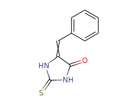Molecular Structure of 583-46-0 ((5E)-5-benzylidene-2-sulfanylidene-imidazolidin-4-one)