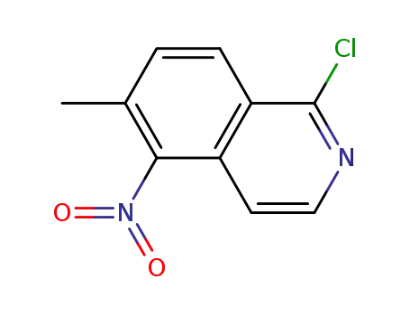 Molecular Structure of 943606-84-6 (1-chloro-6-Methyl-5-nitroisoquinoline)