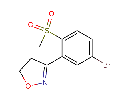 3-(3-bromo-2-methyl-6-(methylsulfonyl)phenyl)-4,5-dihydroisoxazole