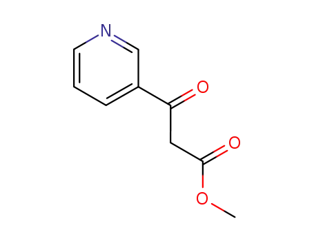 Molecular Structure of 54950-20-8 (Methyl nicotinoylacetate)