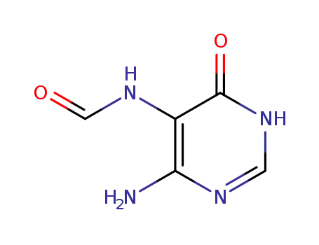 Molecular Structure of 64194-58-7 (6-AMINO-5-FORMYLAMINO-3H-PYRIMIDINE-4-ONE)