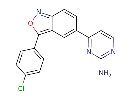 4-[3-(4-Chlorophenyl)-2,1-benzisoxazol-5-yl]-2-pyrimidinamine