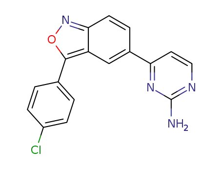 4-(3-(4-chlorophenyl)benzo[c]isoxazol-5-yl)pyrimidin-2-amine