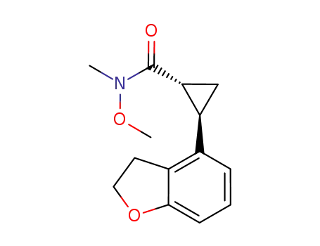 (+/-)-(trans)-N-methoxy-N-rnethyl-2-(2,3-dihydrobenzofuran-4-yl)cyclopropanecarboxamide