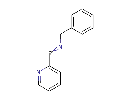 Molecular Structure of 19198-87-9 (Benzenemethanamine, N-(2-pyridinylmethylene)-)