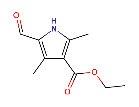 ethyl (5-formyl-2,4-dimethyl-1H-pyrrole)-3-carboxylate, 5-formyl-2,4-dimethyl-1H-pyrrole-3-carboxylic acid ethyl ester, 4-ethoxycarbonyl-3,5-dimethylpyrrole-2-carboxaldehyde, 2,4-dimethyl-3-ethoxycarb