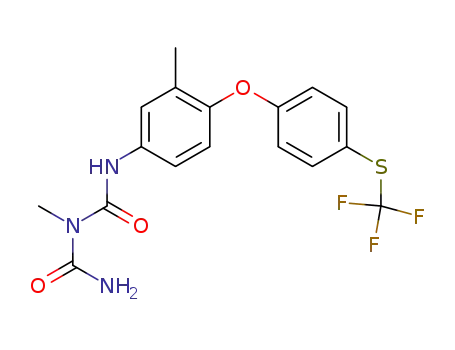 3-methyl-1-[3-methyl-4-(4-(trifluoromethylsulfanyl)phenoxy)phenyl]biuret