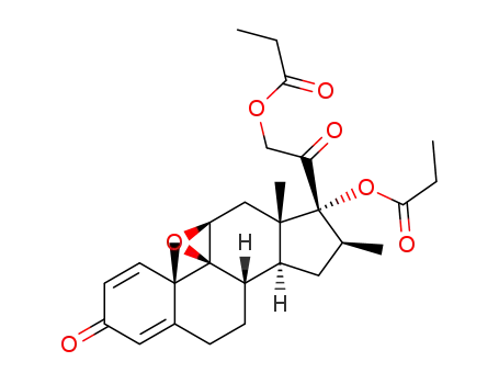Molecular Structure of 66917-44-0 (BetaMethasone 9,11-Epoxide 17,21-Dipropionate)