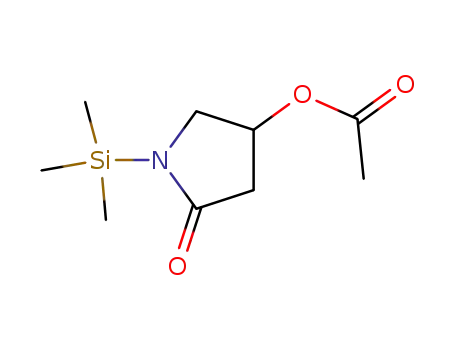 5-oxo-1-trimethylsilyl-3-pyrrolidinyl acetate