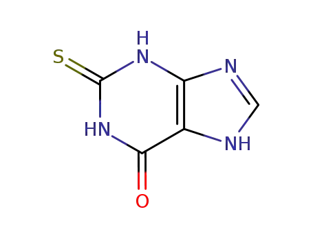 Molecular Structure of 2487-40-3 (2-Thioxanthine)