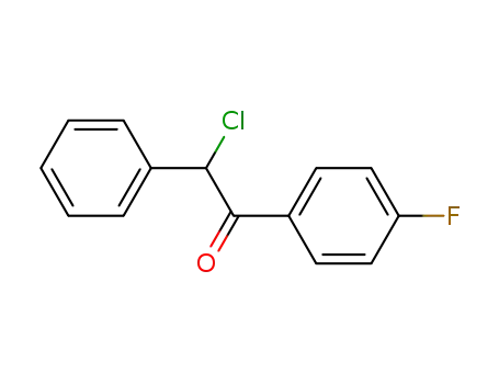 Molecular Structure of 62148-67-8 (Ethanone, 2-chloro-1-(4-fluorophenyl)-2-phenyl-)