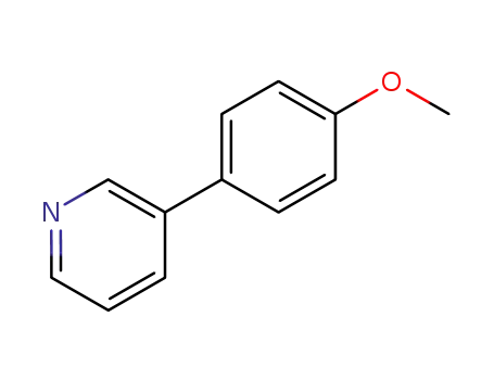 Molecular Structure of 5958-02-1 (3-(4-METHOXYPHENYL)PYRIDINE)