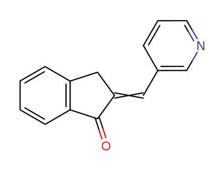Molecular Structure of 4875-90-5 (2-(3-Pyridylmethylene)-1-indanone)