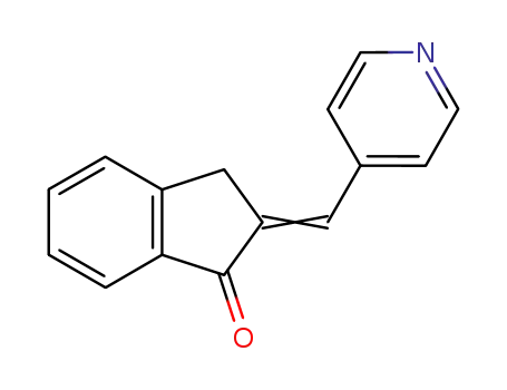 Molecular Structure of 4875-89-2 (1H-Inden-1-one, 2,3-dihydro-2-(4-pyridinylmethylene)-)
