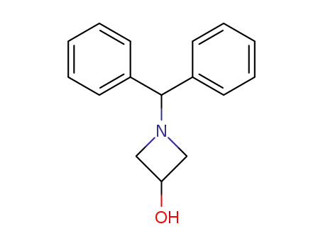 Molecular Structure of 18621-17-5 (1-(Diphenylmethyl)-3-hydroxyazetidine)