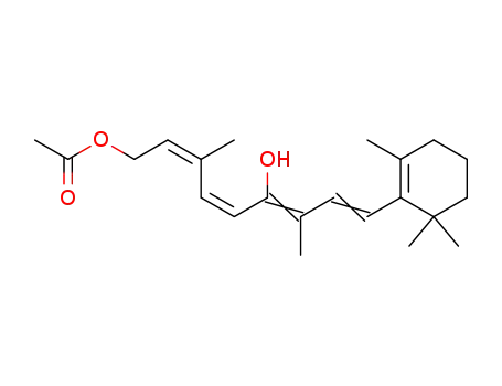 (2Z,4Z)-3,7-dimethyl-6-hydroxy-9-(2',6',6'-trimethylcyclohex-1'-en-1'-yl)-nona-2,4,6,8-tetraenyl acetate