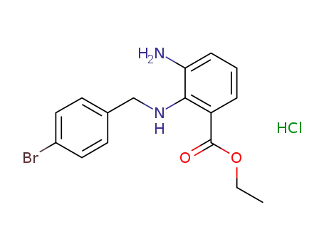 ethyl 3-amino-2-(4-bromobenzylamine)-benzoate hydrochloride