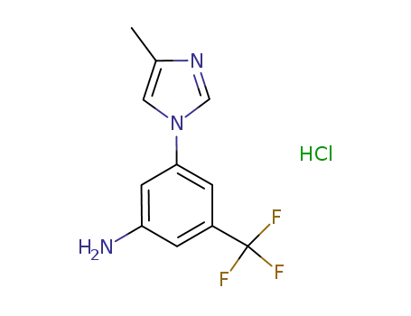 3-(4-methyl-1H-imidazol-1-yl)-5-(trifluoromethyl)aniline hydrochloride