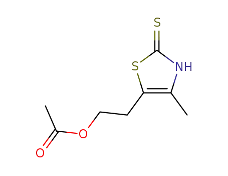 2(3H)-Thiazolethione, 5-[2-(acetyloxy)ethyl]-4-methyl-