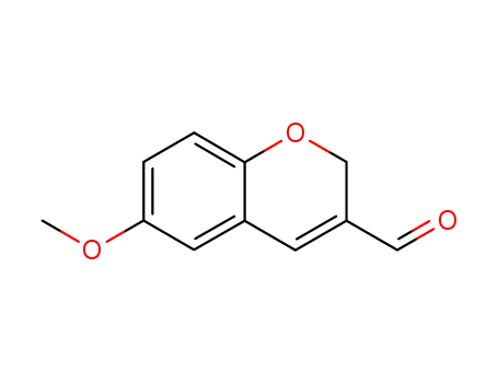Molecular Structure of 57543-40-5 (6-METHOXY-2H-CHROMENE-3-CARBALDEHYDE)