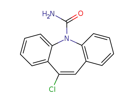 Molecular Structure of 59690-92-5 (5H-Dibenz[b,f]azepine-5-carboxamide,10- chloro- )