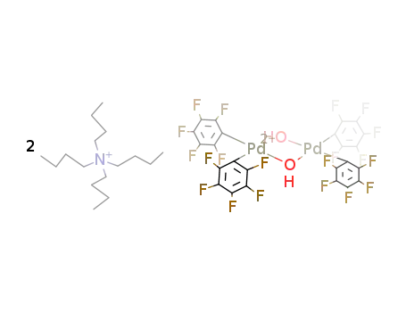 [tetrabutylammonium]2[(Pd(pentafluorophenyl)2(μ-hydroxo))2]
