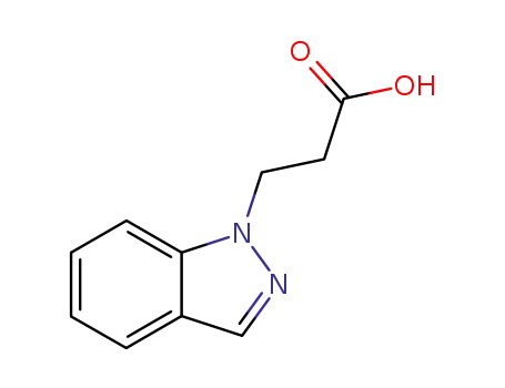 Molecular Structure of 247128-24-1 (1H-Indazole-1-propanoic acid)