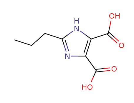 Molecular Structure of 58954-23-7 (2-Propyl-1H-imidazole-4,5-dicarboxy acid)