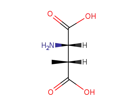 Molecular Structure of 7298-96-6 (L-Aspartic acid, 3-methyl-, (3R)-)