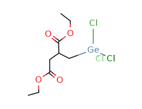 Molecular Structure of 114686-96-3 (Butanedioic acid, [(trichlorogermyl)methyl]-, diethyl ester)