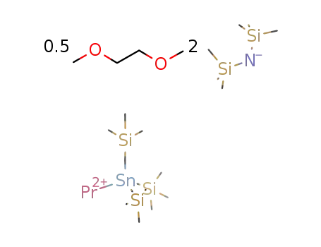 bis[bis(trimethylsilyl)amido][[(trimethylsilyl)methyl]stannyl]praseodymium*0.5(dimethoxyethane)