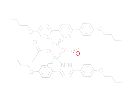 dipalladium(μ-acetato)-3,6-bis(4'-butyloxyphenyl)pyridazine